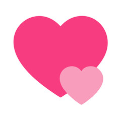 Vibrant Pink Heart Shape Symbolizing Love and Affection in a Playful Design