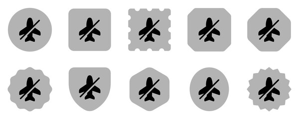 Editable vector airplane mode off icon. Part of a big icon set family. Perfect for web and app interfaces, presentations, infographics, etc