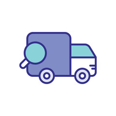 Search Transport icon vector stock illustration