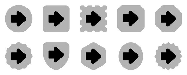 Editable vector forward arrow icon. Part of a big icon set family. Perfect for web and app interfaces, presentations, infographics, etc