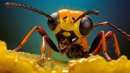A lively ant with large, bright eyes discovers a colorful world, igniting joy and wonder in its adventures.