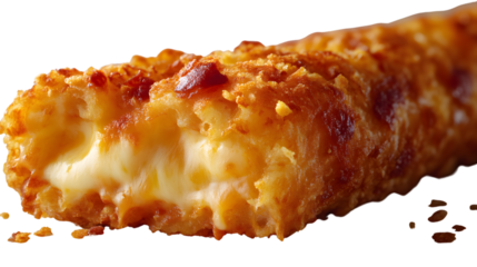 Crispy Fried Cheese Stick Melted Cheese Closeup Food Photography