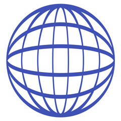 blue globe with blue background