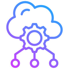 Obraz premium Cloud Computing Icon
