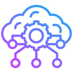 Obraz premium Machine Learning Icon