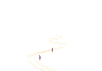 Pink Castle in the Clouds: Fantasy Landscape Artwork