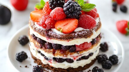 Layered Berry Dessert Cake: A Delightful Summer Treat
