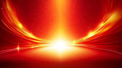 Atmospheric Red Gold Gradient Light Festive Abstract Background Creative Light Effect