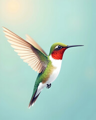 Gentle Hummingbird Flight