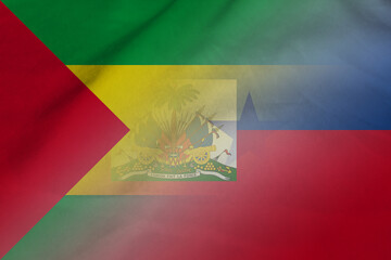 Sao Tome and Principe and Haiti official flag transborder relations HTI STP