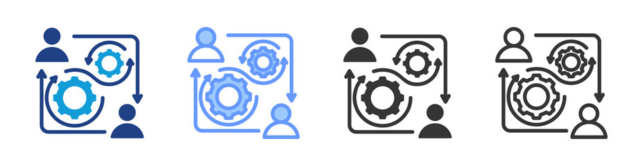 Alignment icon set multiple style collection