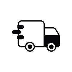 Truck icon vector stock illustration
