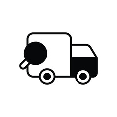 Search Transport icon vector stock illustration