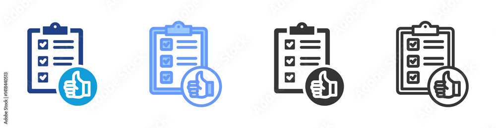 Poster Grading icon set multiple style collection
