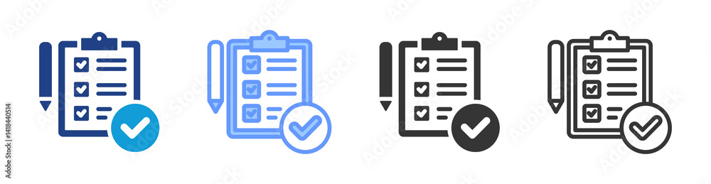Aufkleber Storing icon set multiple style collection