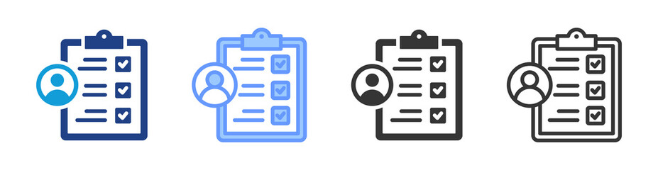 Objective Measures icon set multiple style collection