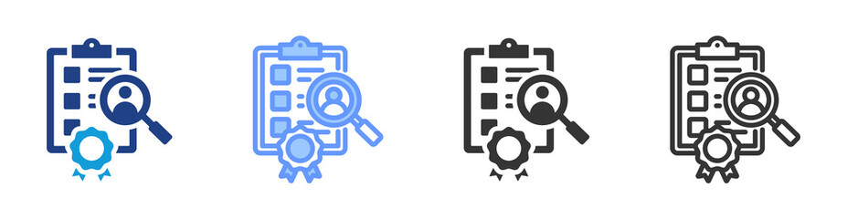 Standards icon set multiple style collection