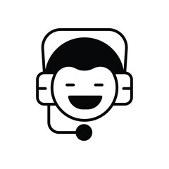 Support icon vector stock illustration