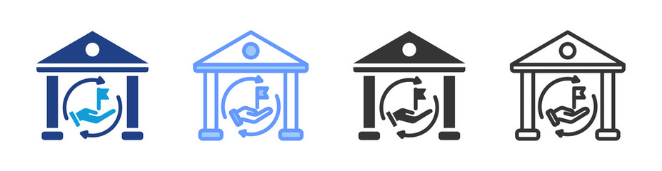 Lead Underwriter icon set multiple style collection