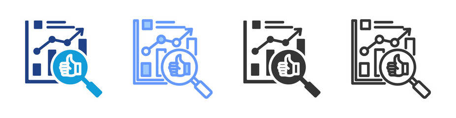 Accountability icon set multiple style collection