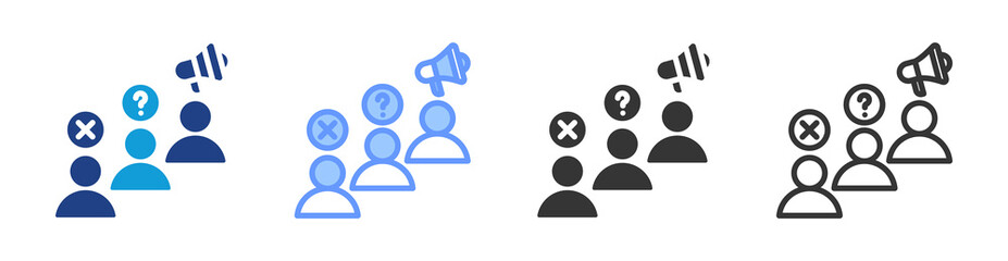Net Promoter Score icon set multiple style collection