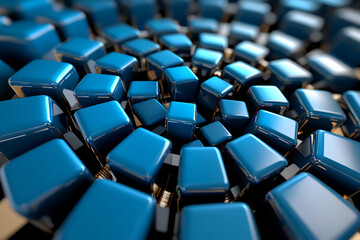 Fototapeta premium rotating perspective cubes