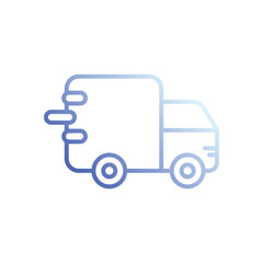 Truck icon vector stock illustration