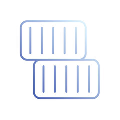 Containers icon vector stock illustration