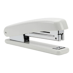 Silver office stapler in neutral tone