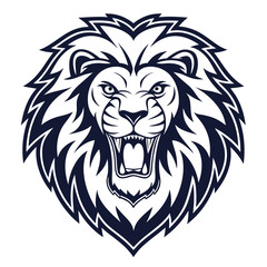 Obraz premium Roaring Lion Head Graphic