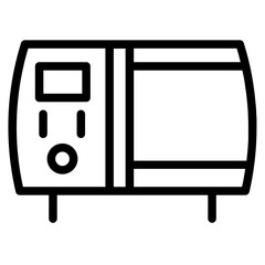 Kitchen Microwave Oven Line Icon