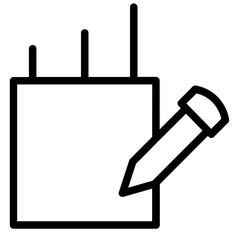 Market Planning Report Line Icon