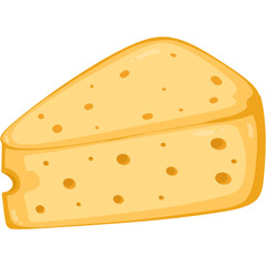cheese isolated on white