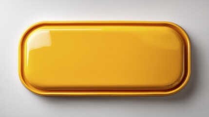 Bright yellow rectangle on a white background - contemporary label attention modern