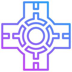 Obraz premium Roundabout Icon