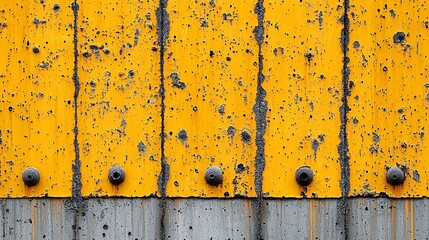 Weathered Yellow Metal Texture Background