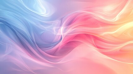 Obraz premium Elegant gradient background with fluid shapes in pastel tones, ideal for design