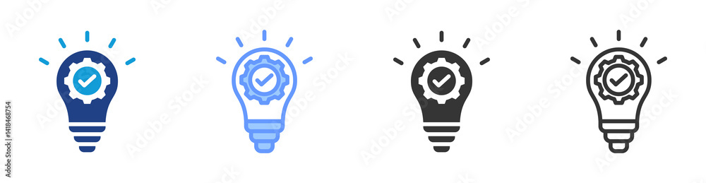 Poster Concepts icon set multiple style collection