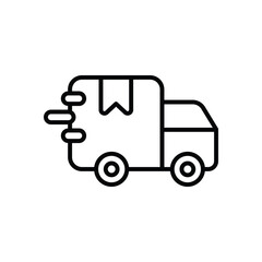 Delivery icon vector stock illustration