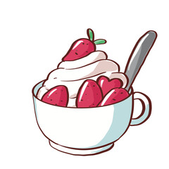 strawberry ice cream