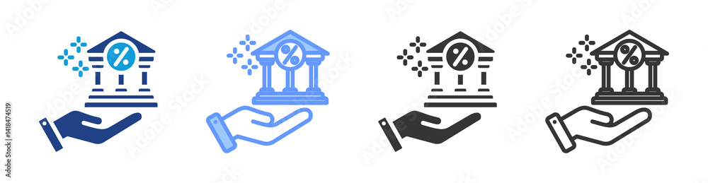 Aufkleber Guarantee Programs icon set multiple style collection