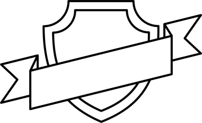 A clean and minimalist emblem badge logo created with simple linear strokes. Perfect for branding, packaging, clothing labels