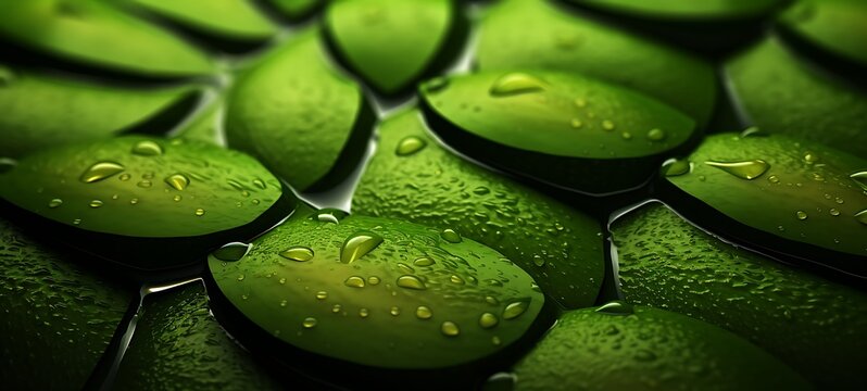 abstrak mozaic color of avocado in drakness art, ai generative