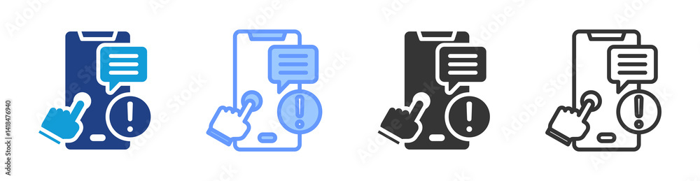 Poster Self Help icon set multiple style collection