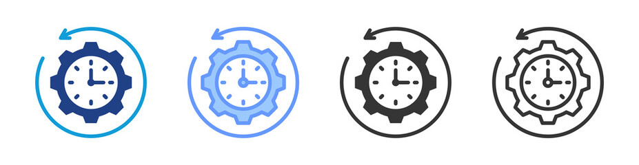 Obsolescence icon set multiple style collection