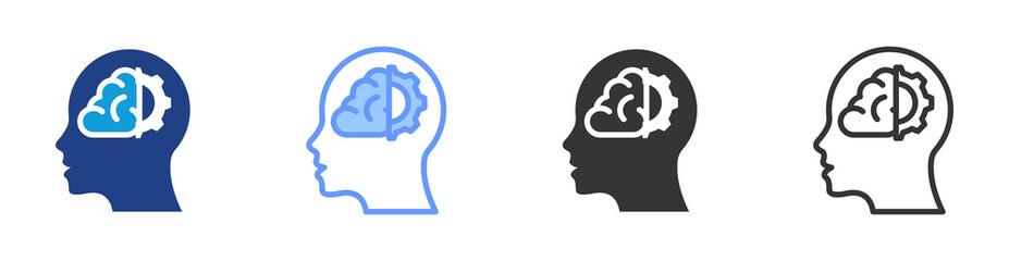 Memory Capacity icon set multiple style collection