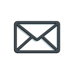 minimalist direct message DM icon illustration