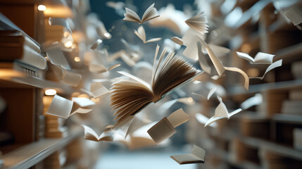 Knowledge Dissemination and Learning in a Floating Library