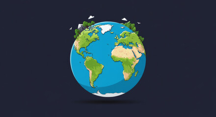 Fototapeta premium Vector Graphic. Earth Day: Nature-themed images showcasing the planet's beauty and environmental awareness.