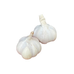 garlic isolated on white background,Asian spices.